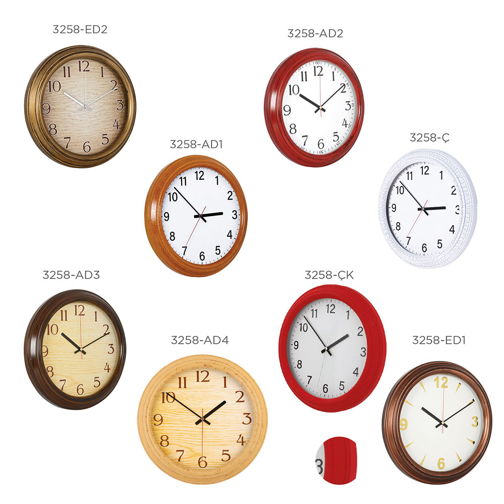 Styro Clock Plastic Wall Clock Ø 350 mm