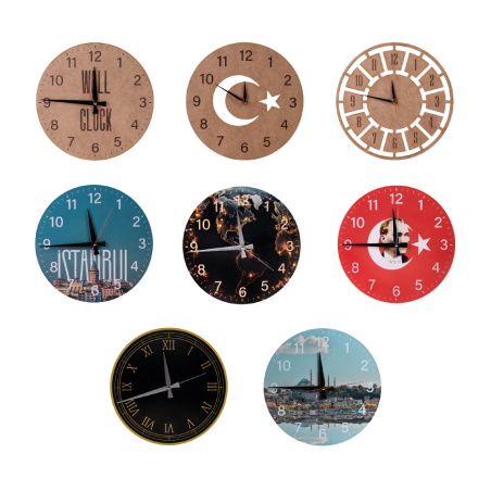 Wooden Wall Clock Ø 330 mm