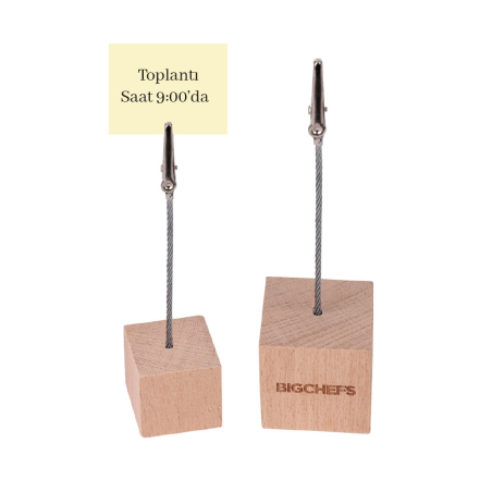 Wooden Cube Notepad Holder