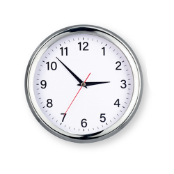 Chrome Wall Clock Ø 235 mm
