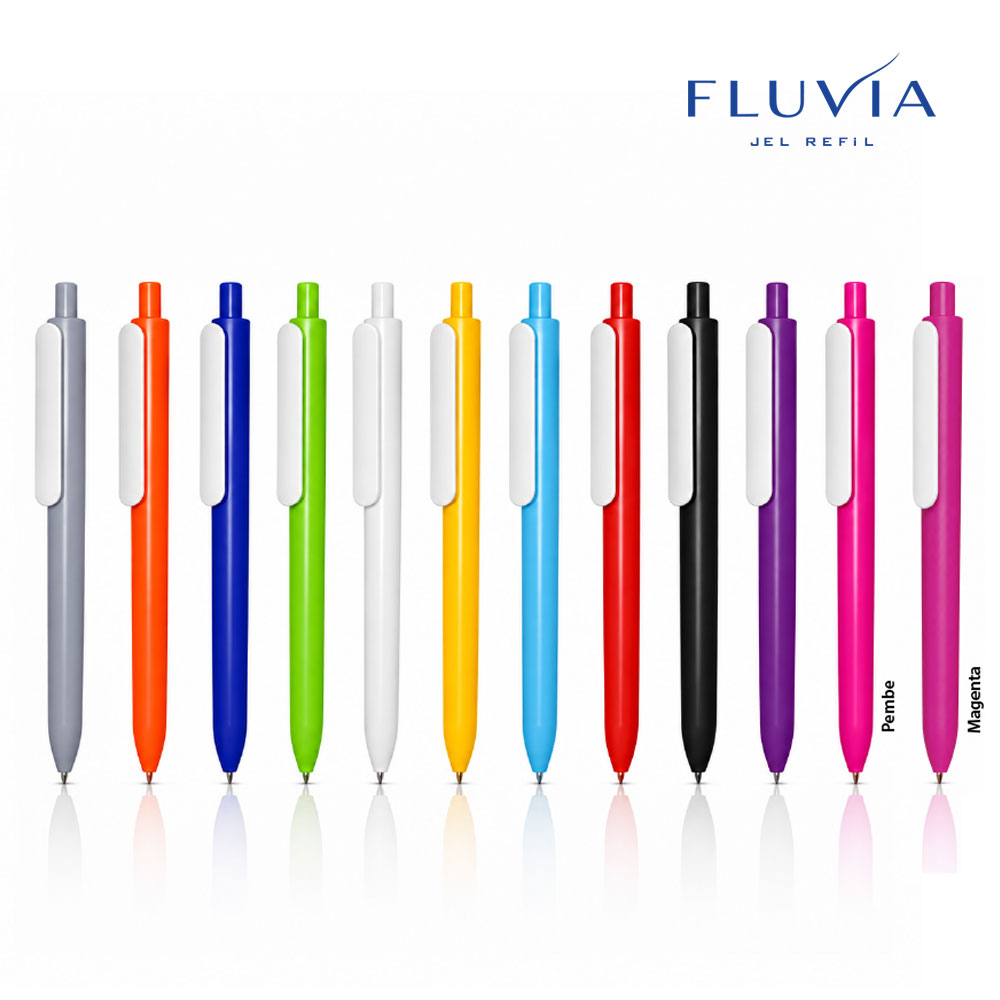 Fluvia İnce Jel Tükenmez Kalem
