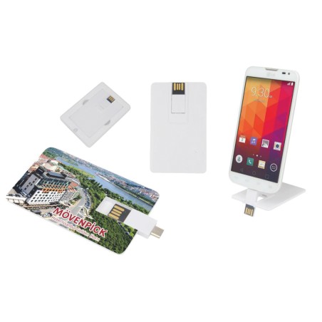 USB Bellek OTG Özellikli Kartvizit (8 GB)