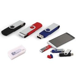 16 GB Döner Kapaklı USB Bellek (OTG Özellikli)