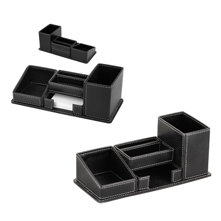 Faux Leather Pen Holder