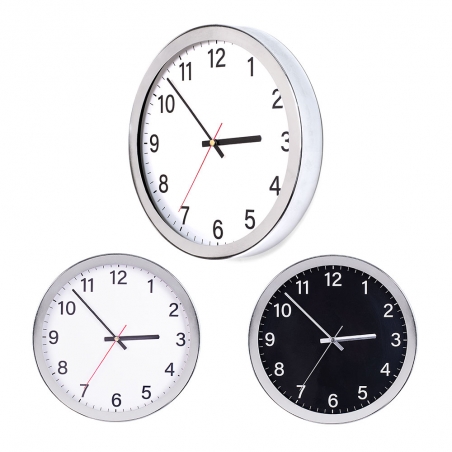 Chrome Framed Wall Clock Ø...